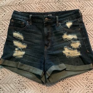 Aero Blue Jean Shorts